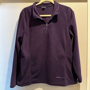 Eddie Bauer Fleece Tunic 1/4 Zip XL